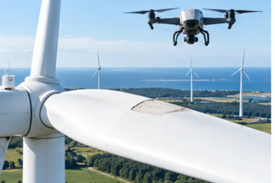 Drone giúp kiểm tra cánh quạt nhanh và có hệ thống