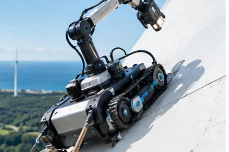 Robot và thiết bị hỗ trợ tiếp cận bề mặt cánh
