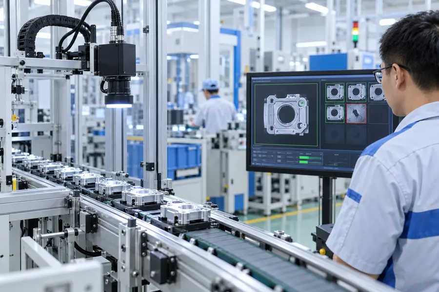 Thị giác máy kết hợp AI trong kiểm tra chất lượng