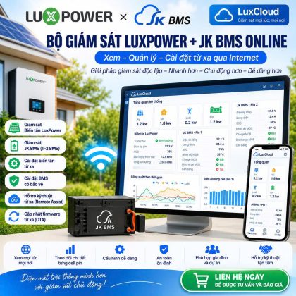 Bộ Giám Sát LuxPower + JK BMS Online