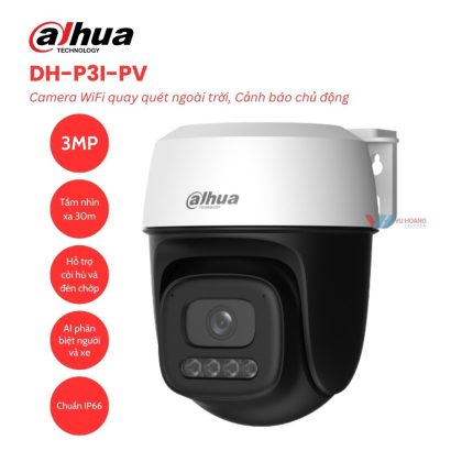 Camera WiFi quay quét ngoài trời 3MP DAHUA DH-P3I-PV: Giải pháp giám sát chủ động cho không gian bên ngoài
