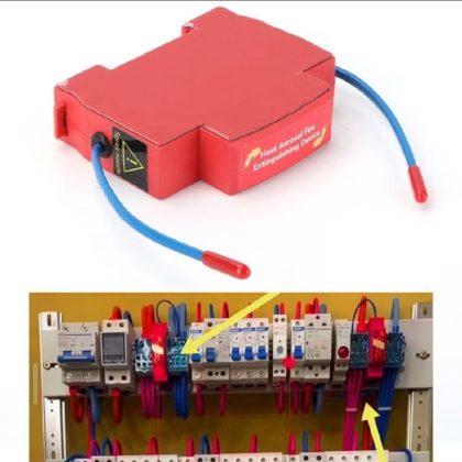 Thiết bị chống cháy NOTE1 DIN Rail: Giải pháp chữa cháy tự động cho hộp phân phối và ngăn động cơ tủ