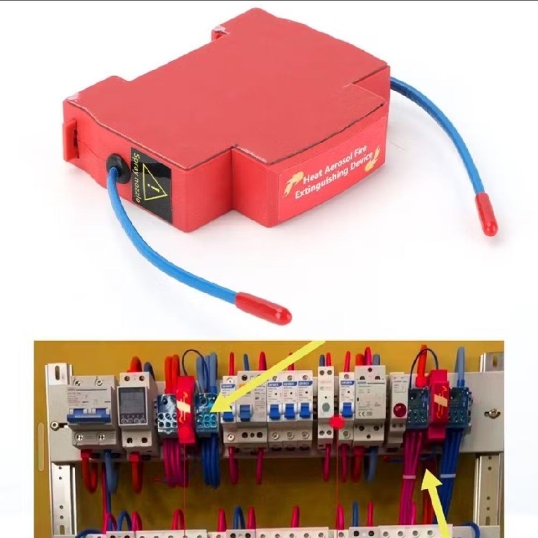 Thiết bị chống cháy NOTE1 DIN Rail: Giải pháp chữa cháy tự động cho hộp phân phối và ngăn động cơ tủ