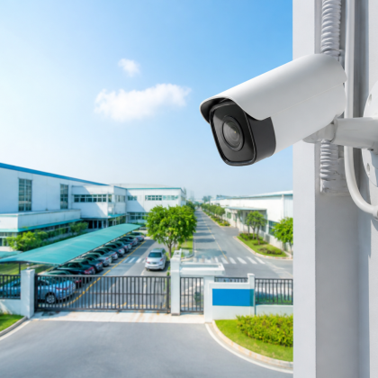 Camera AI 4MP ngoài trời PoE IP67 cho nhà xưởng